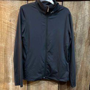 UA grey full zip jacket with pockets Large❣️